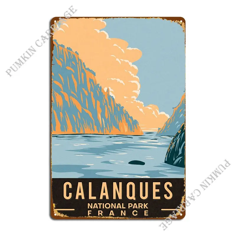 

Calanques National Park Metal Sign Club Decoration Designing Cinema Tin Sign Poster