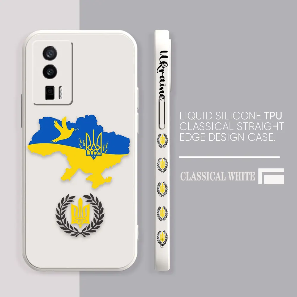 thumbnail image 1 of Funda para Redmi K60E K50 K40S K40 K30 K20 10C 9 8A 8 10 Pro 4G 5G Color Simple funda de silicona líquida bandera de Ucrania Insignia, 1 of 5