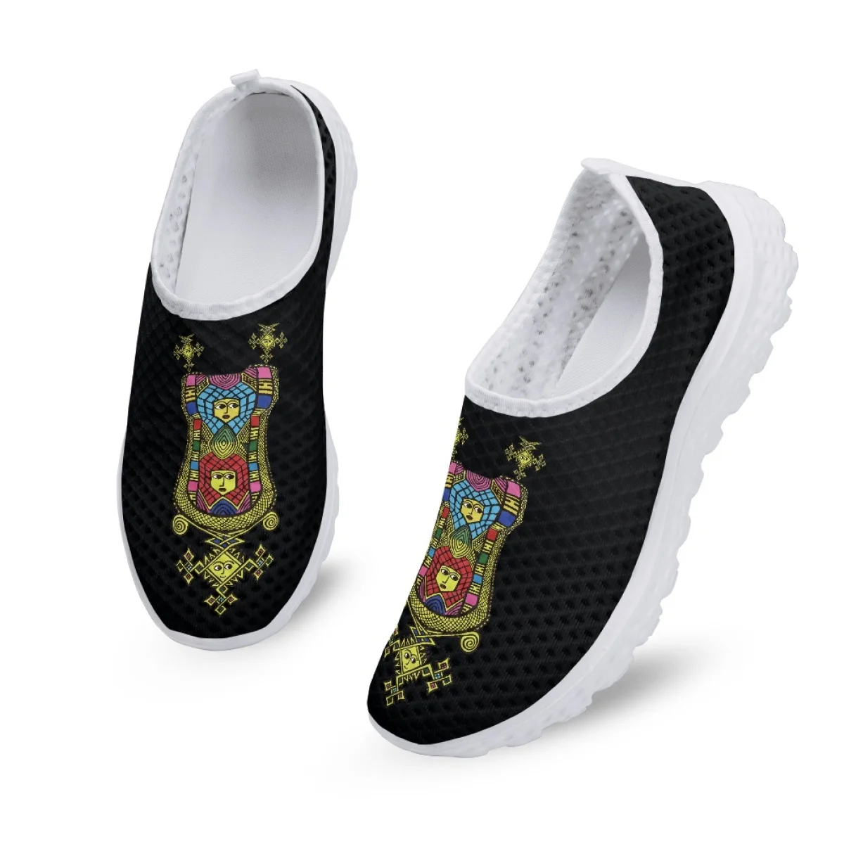 Ethiopian Vintage Luxury Designer Flats Summer Comfortable Non-Slip Running Shoes Breathable Lightweight Slip On Sneakers 2023