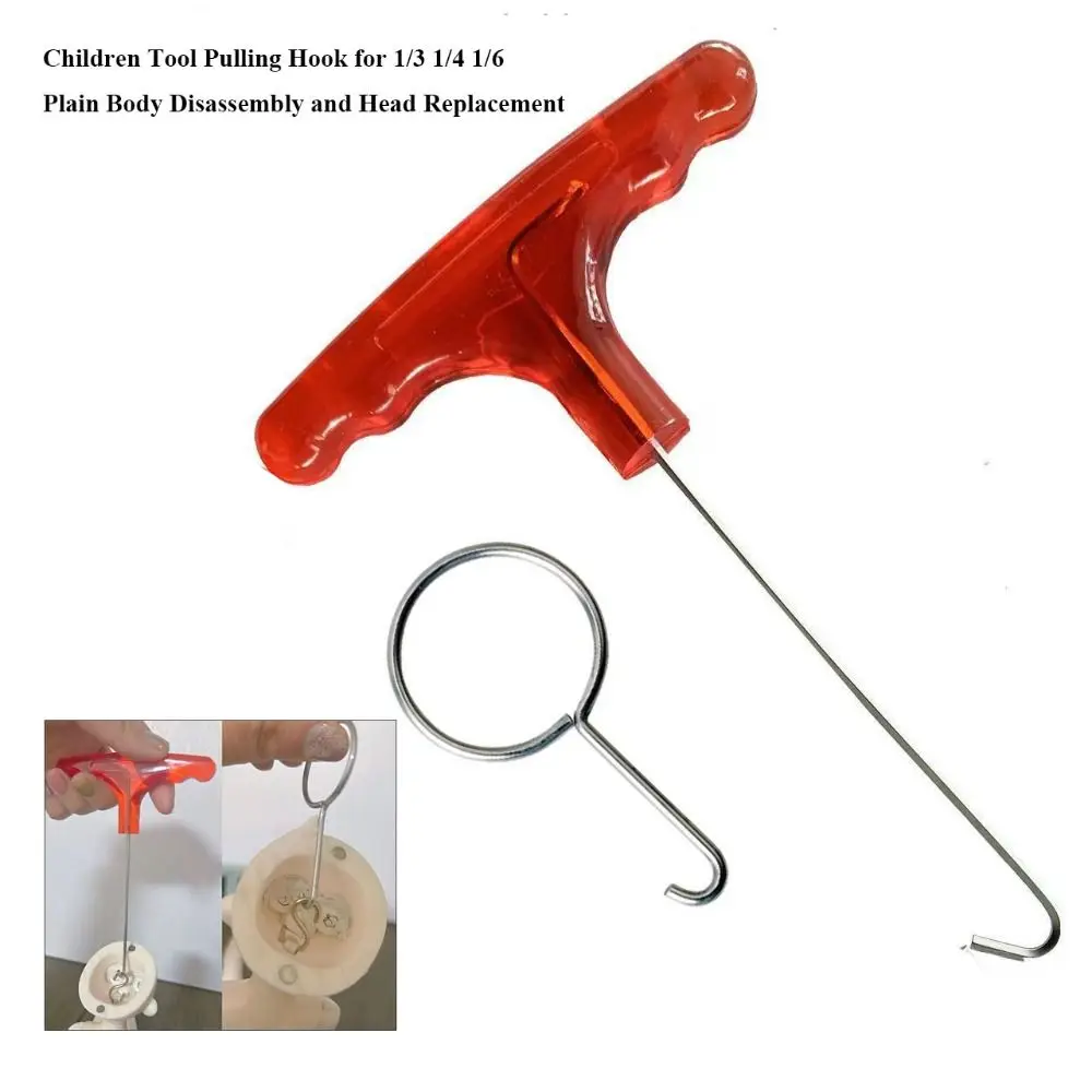 2 Sizes Pulling Hook Tool Plastic MIni Plain Body Disassembly DIY Accessories T-shaped Pulling Hook for 1/3 1/4 1/6 BJD.SD Dolls