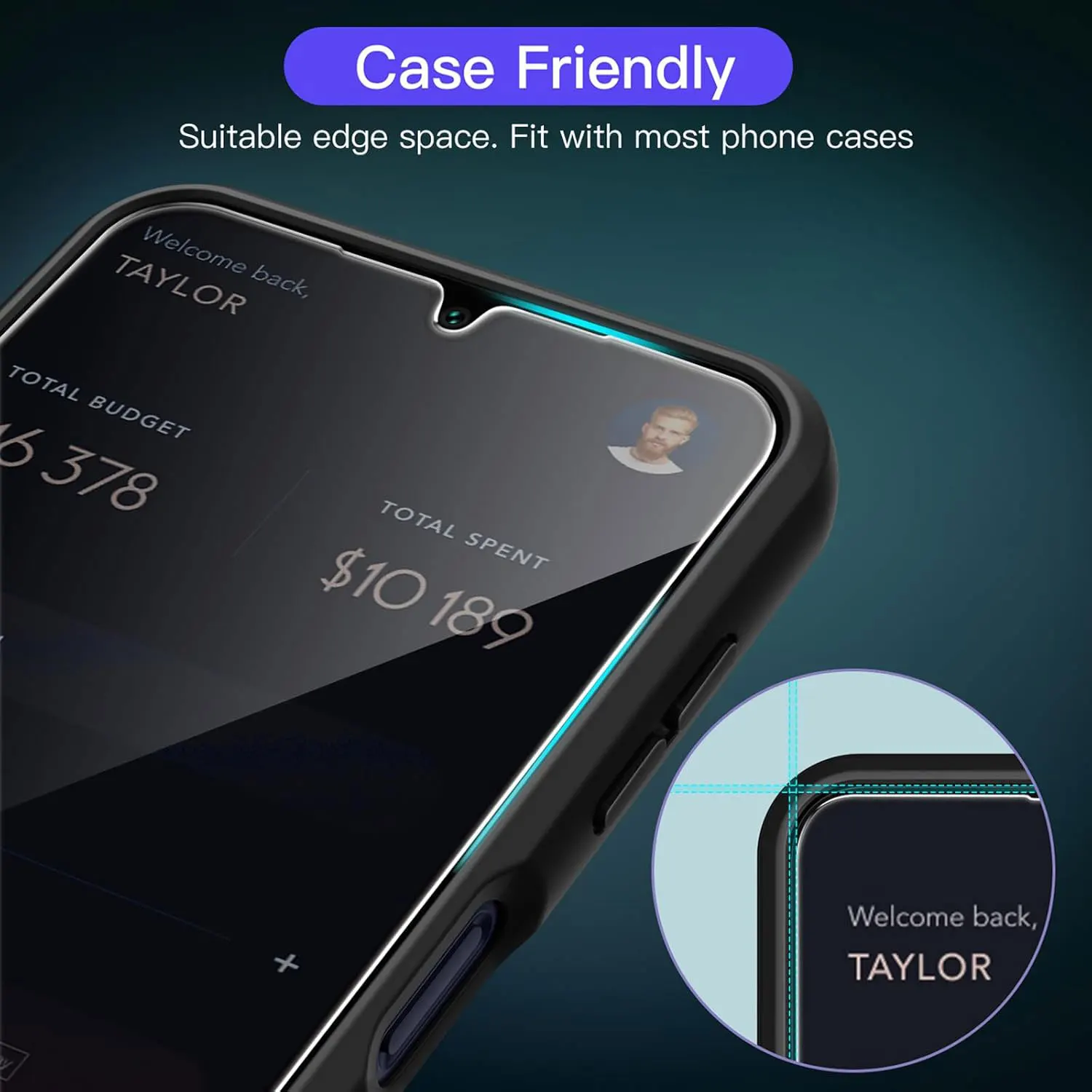 Premium Tempered Glass Screen Protector - Full Cover, 2-4 Pack