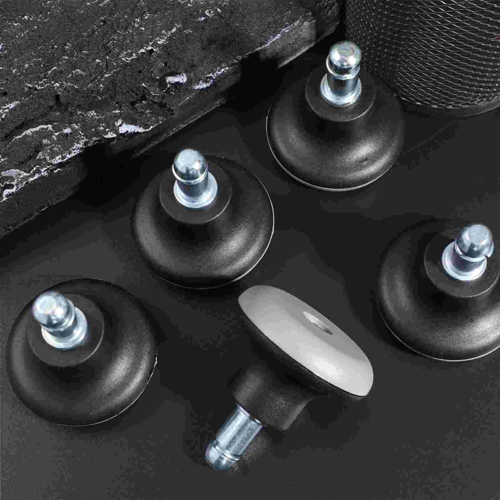 Office Chair Replacement PU Casters Wheels for Slide Rail Solid Computer Universal Castor