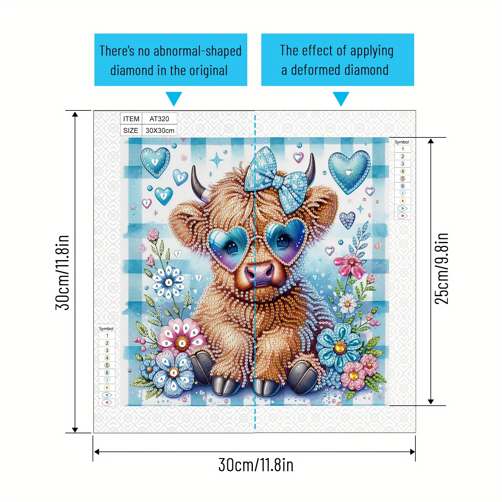 DIY Cute cow 5D Special Shape Diamond Art Kits for Beginners Diamond Art Painting Kits for Home Wall Decoration Gift