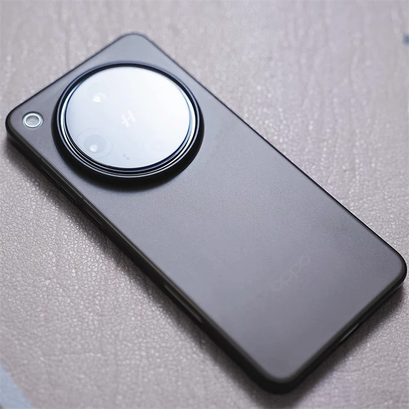 Matte Transparent Slim Hard Phone Case with Luggage Stripe Design