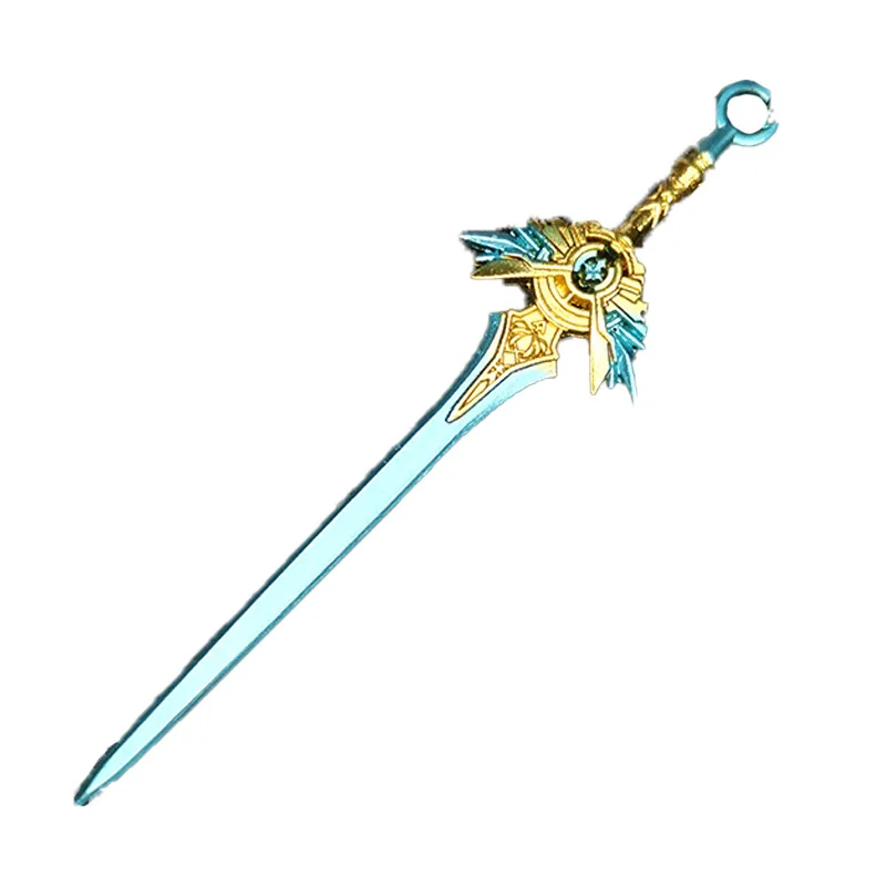 

Genshin Impact game mini weapon model bookmarks keychain creative book marks free shipping anime school supplies novelty items