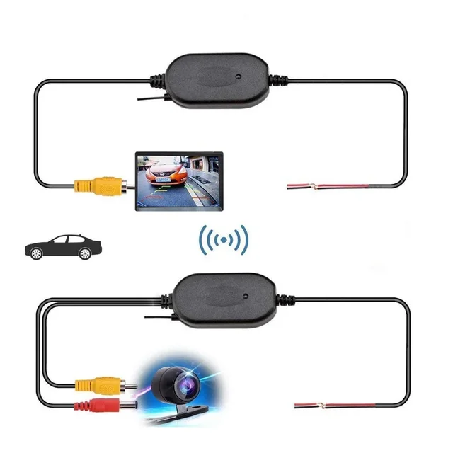 2.4GHZ Wireless Video Transmitter Receiver for Car DVD Monitor WIFI Reverse Rear Backup View Camera car electronics accessories 6