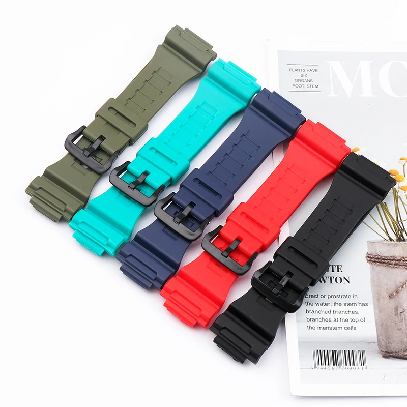 Resin strap case for Casio AQ-S810W outdoor sports waterproof watch strap accessories Watch band Buckle