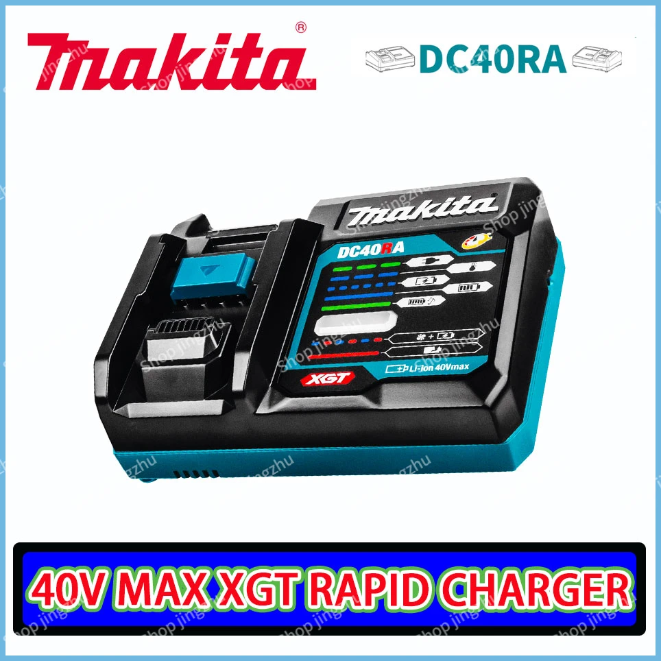 

Makita 40V Max DC40RA XGT Rapid Optimum Charger Digital Display Original 40V Lithium Battery Charger Dual Fan Design