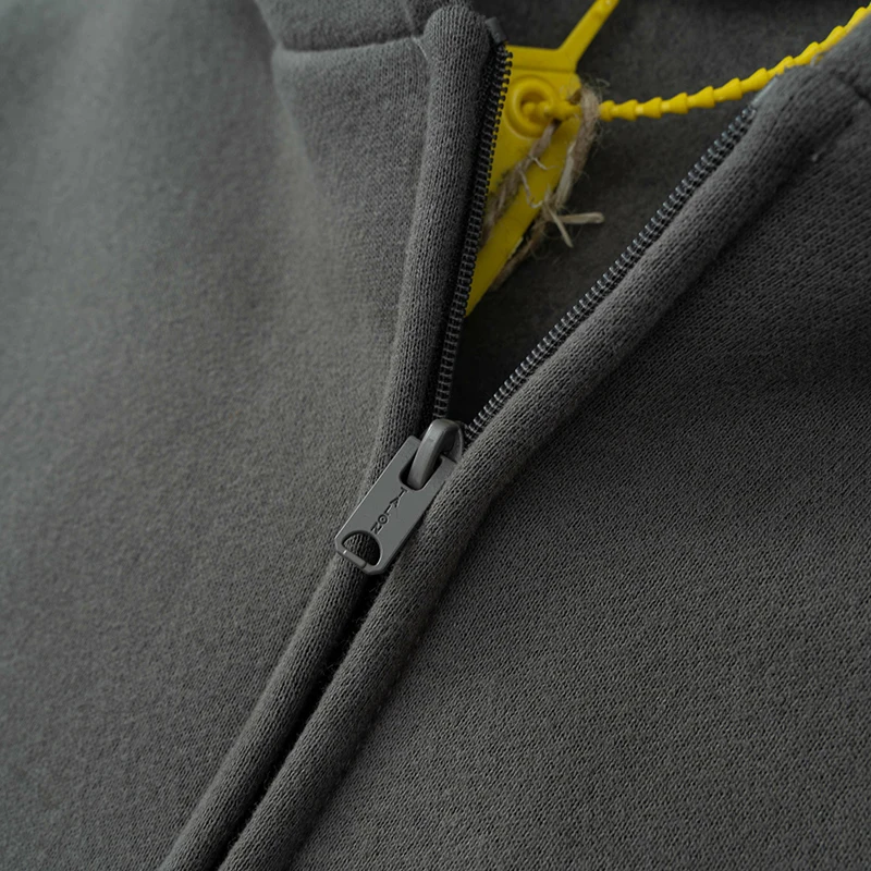 Oversize Kanye West Season 6 Hoodies Men Women High Quality Casual Pocket Zipper Solid Coat 5