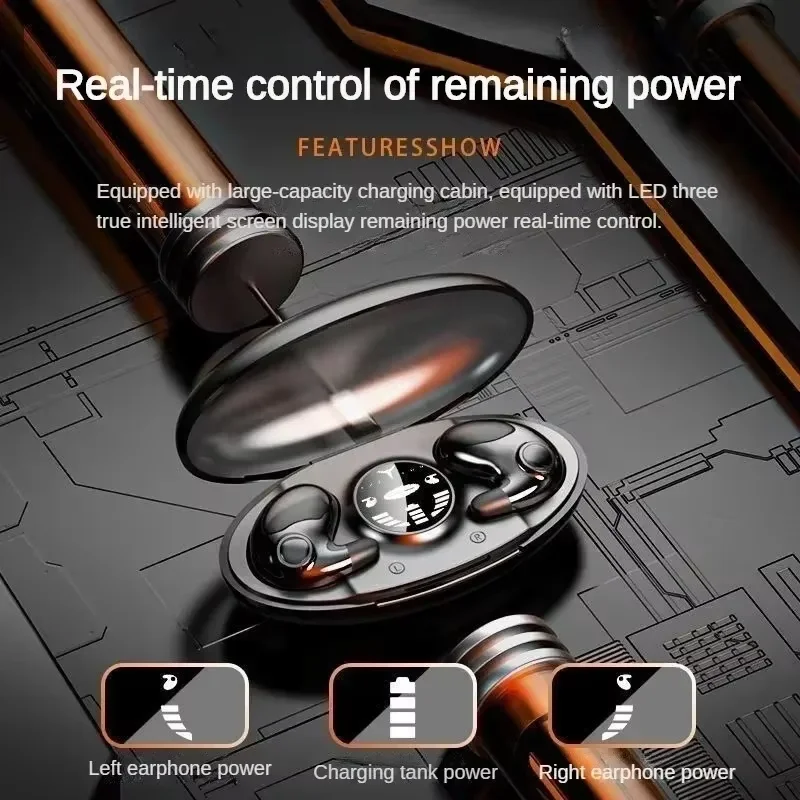 Lenovo Sleep Wireless Earphone TWS Bluetooth 5.3 Headphones Hidden Earbuds IPX5 Waterproof Noise Reduction Sports Headset