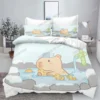 New 3d Print Kawaii Animal Capybara Bedding Set Boys Girls Twin Queen Size Duvet Cover Pillowcase Bed Kids Adult Home Textiles 1