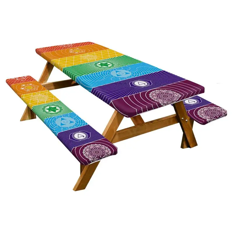 

3 шт., водонепроницаемые чехлы на сиденья для пикника, с геометрическим рисунком