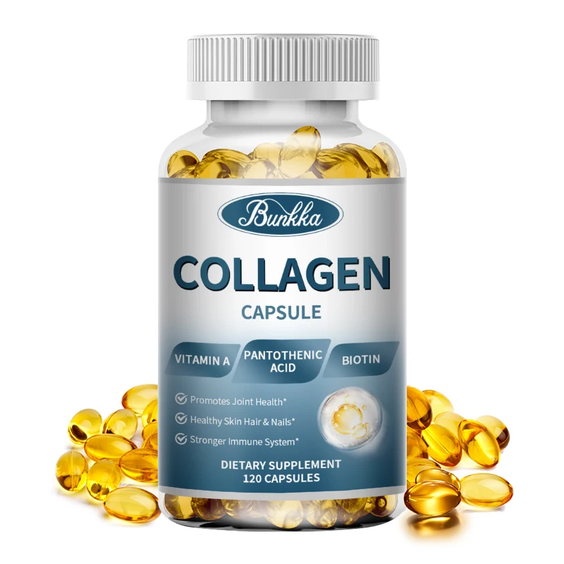 

Collagen Capsules for Hair with Biotin Multivitamin Vitamin B Overall Skin Beauty Bone&Joint Nail Health Probiotics NON-GMO