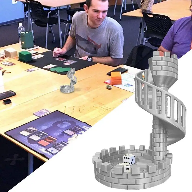 Dice Tower Castle Dice Tower For Role Playing Game Ancient Roman Castle Theme Rolling Desktop Decorations Tabletop
