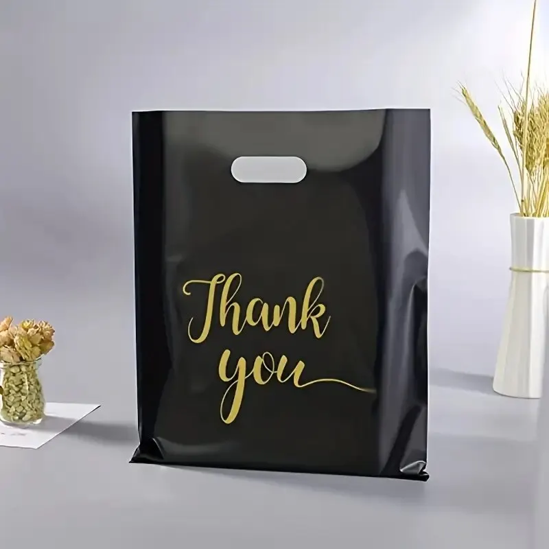 Durable Extra Thick Reusable Thank You Gift and Shopping Bags - 20 Pack