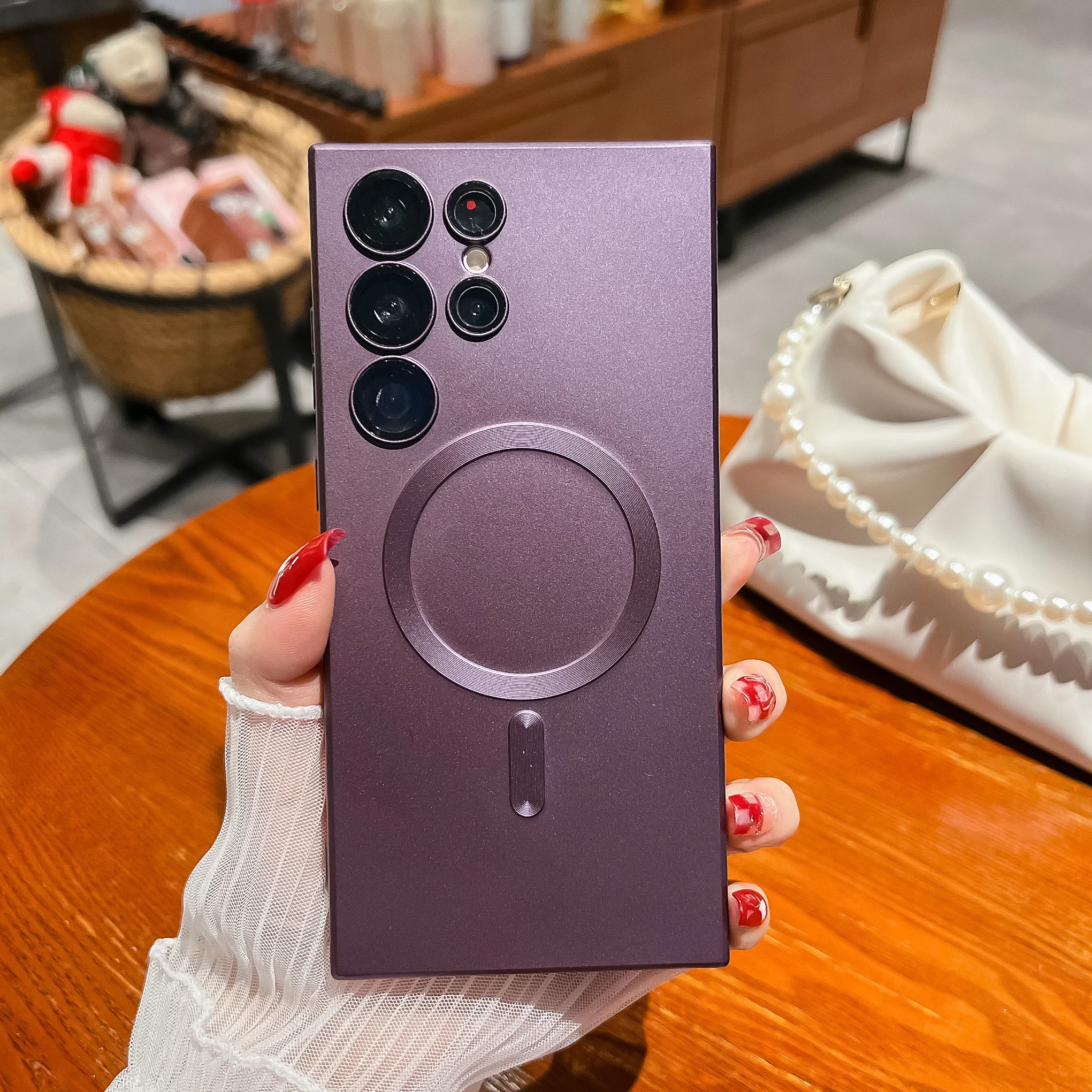 Luxury Matte Magnetic Soft Silicone Case