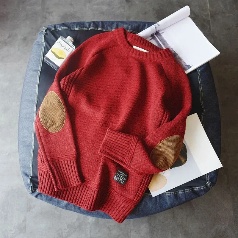 

Knitted Sweaters for Men Round Collar Graphic Man Clothes Crewneck Red Pullovers Sheap Order Fashion 2023 Cigaret New in Tops S