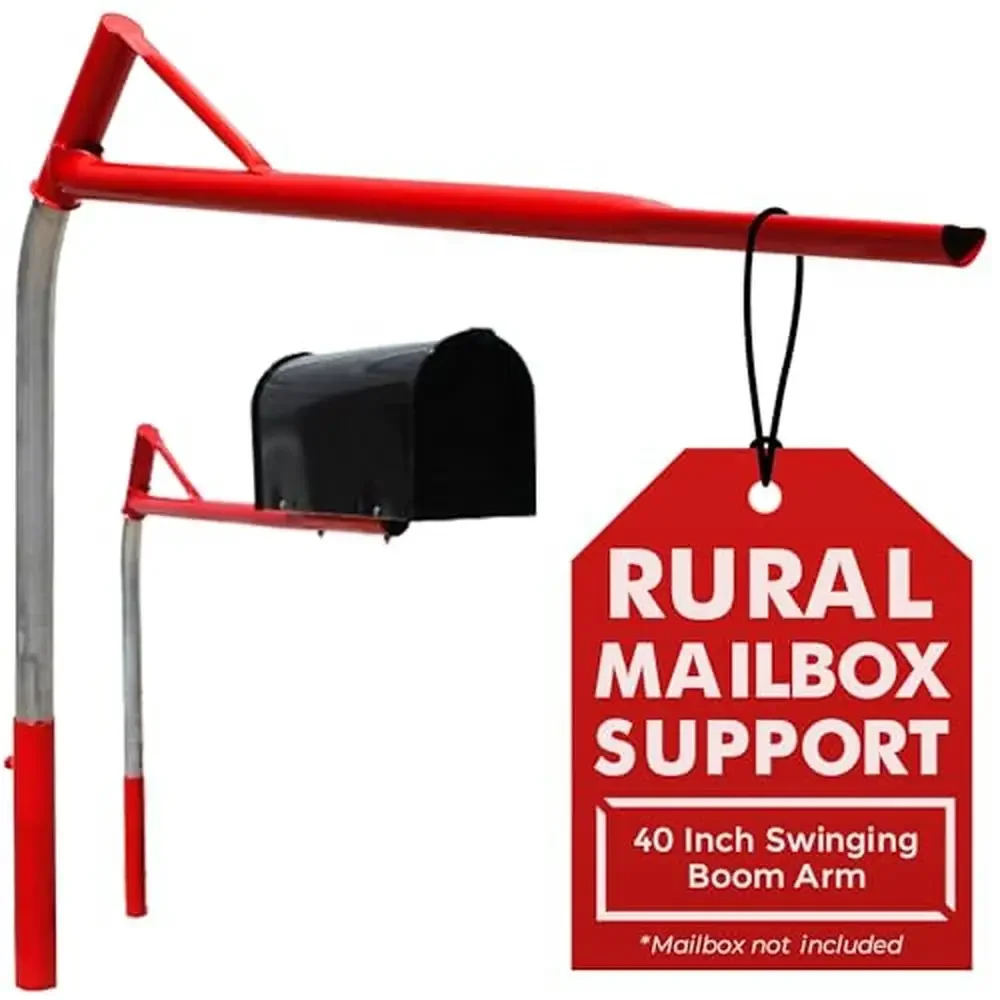 Steel SwingClear Mailbox Post Impact Resistance All-Steel Construction Powdercoat Finish USA Made