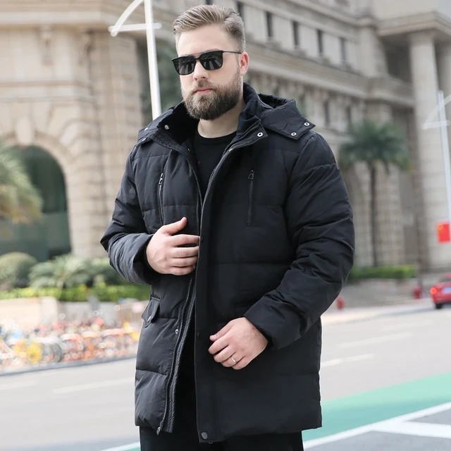 5XL Plus Size Winter Fur Hooded Thicken Parka Coats Outwear For Men Warm  Plush Padded Male Casual Jackets Veste Homme Tops30 - AliExpress