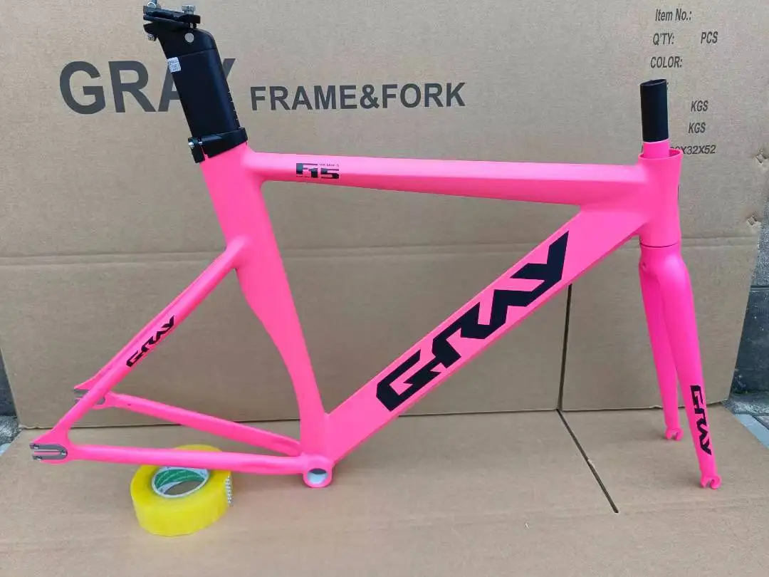 カーボンファイバーバイクフレーム,アルミニウム合金フォーク付き