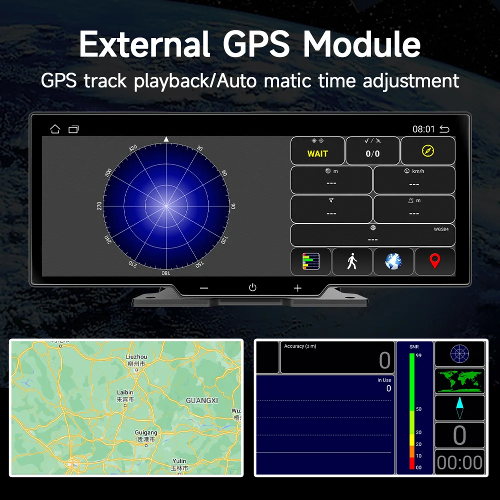 Portable Car Screen Universal Car Radio Multimedia Navigation Wireless CarPlay For Apple & Android Auto Mirror Music Player