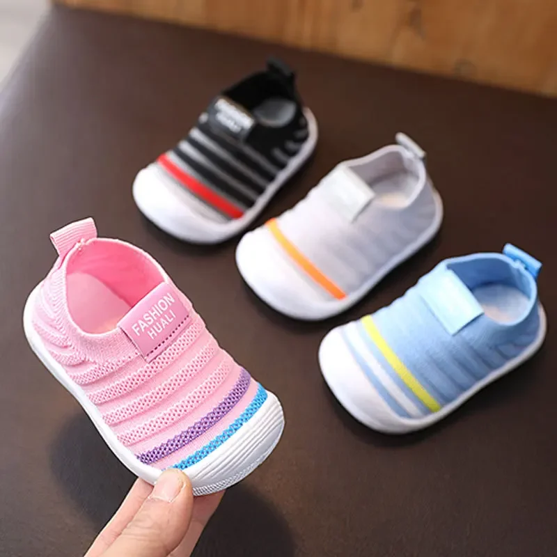 Baby First Walkers Infant Knitted Shoes Toddler Girls Soft Sole Indoor Outdoor Casual Shoes for Boy 1 year Zapatos Spring Autumn 1