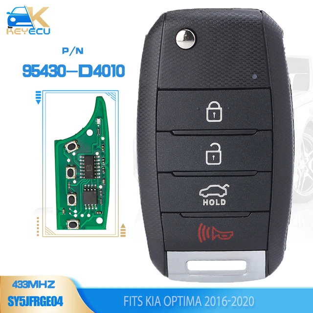 KIA Optima 2016 Flip Remote Key 433MHz 95430-D4010