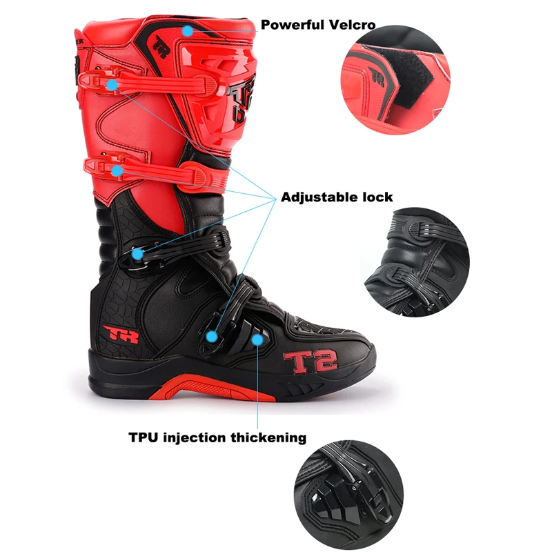 Motorcycle Shoes for Man and Kids Used Motocross Boots for Motorboat botas para motociclista hombre