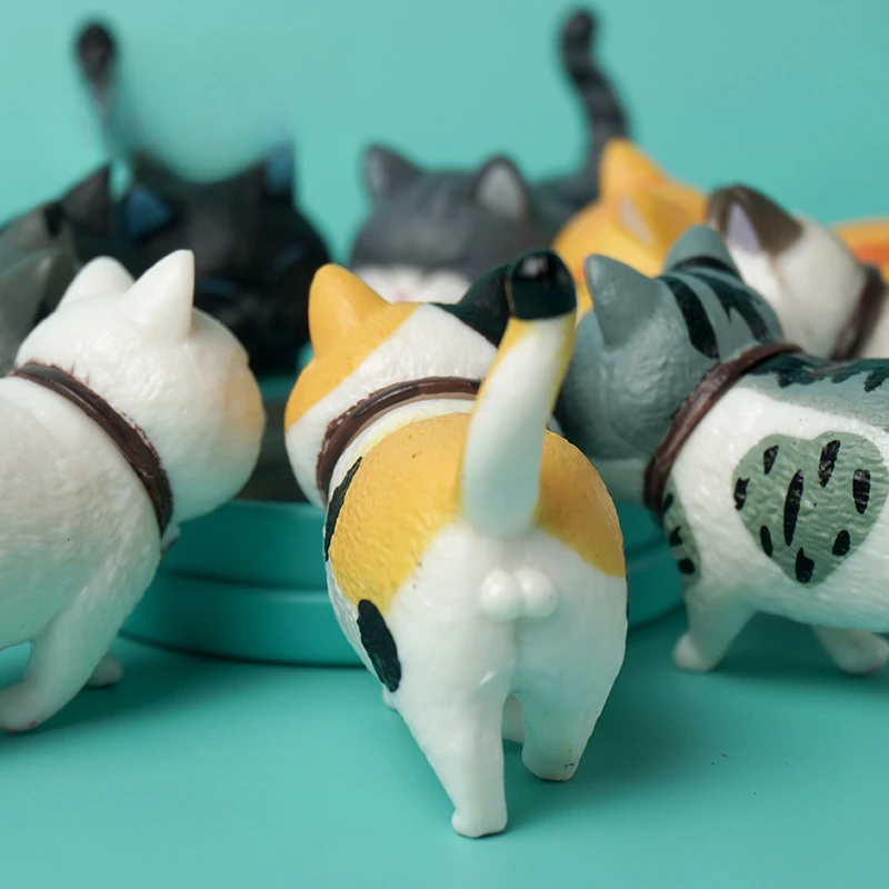 Piece Cute Cat Ornaments Bell Cat Animal Fairy Garden Figurines Accessories Home Decoration Desktop Model Birthday Gift