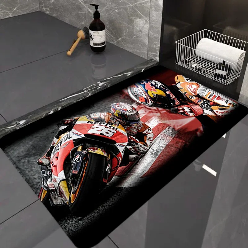 도어 매트 입구 문짝 M-Marc Marquez 93 러그, 침실 매트 바닥 매트, 욕실 카펫, 맞춤형 홈 룸 러그, 목욕 발 주방  Best5