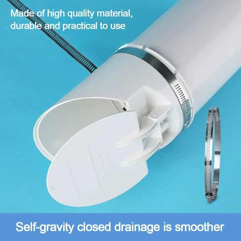 

50-160mm Drainage Pipe Floor Drains Anti Odor White Insect-proof Roof Cover Multifunctional Rain Pipe Cap