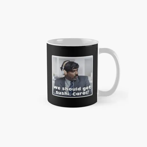 

We Should Get Sushi Carol Classic Mug Gifts Image Printed Design Photo Coffee Simple Picture Cup Drinkware Tea Handle Round