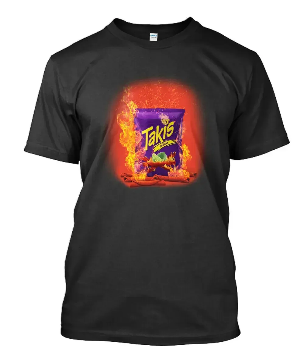 New Tadis Fuego Hot Chili Pepper & Lime Tortilla Chips T-Shirt Taglia L-Xl