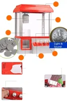 [Funny] The Electronic Claw Game toy grab win candy gum and small toys console light & music Put in the COINS candy arcade gift 2