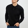 New 100% Pure Cashmere Sweater Men's Polo Neck Long Sleeve Pullover Fashion Knit Bottoming Business Casual Cashmere Sweater. 3