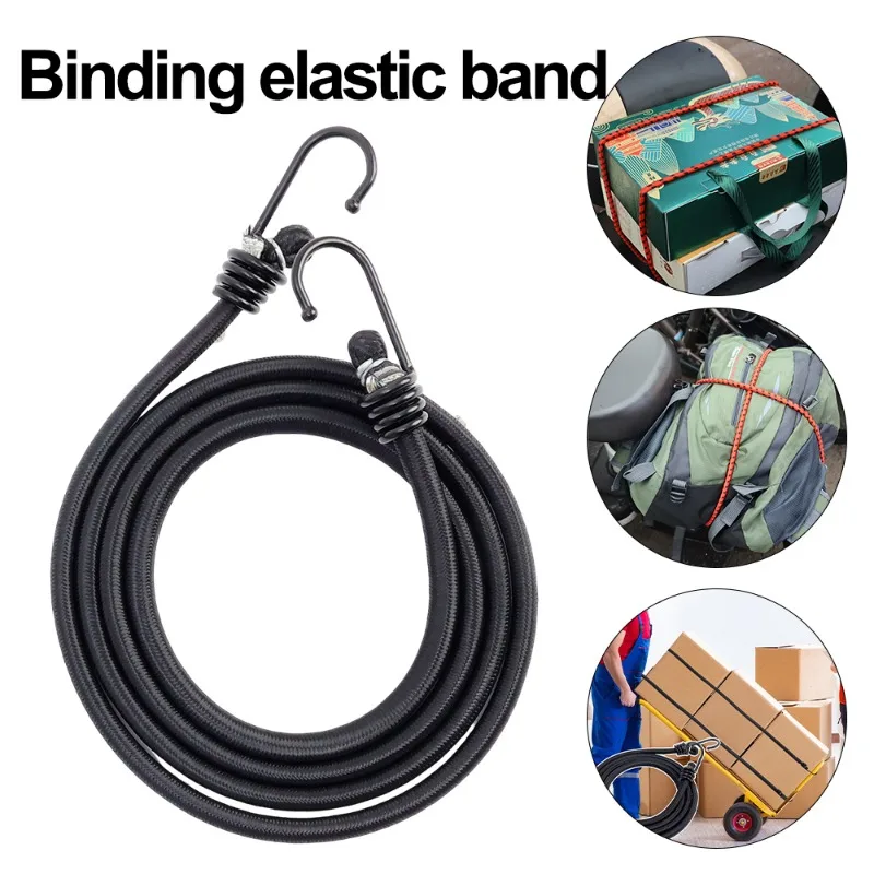 Motorcycle Luggage Strap Rope Cargo Luggage Fixed Strap High Elastic Rubber Strapping Bicycle Electric Vehicle Riding Equipment