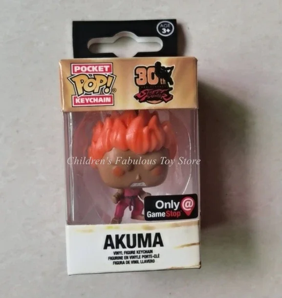 thumbnail image 1 of New FUNKO POP Pocket Keychain STREET FIGHTER AKUMA PVC Action Figure Collection Model Bag Pendant Toys for Gifts, 1 of 2
