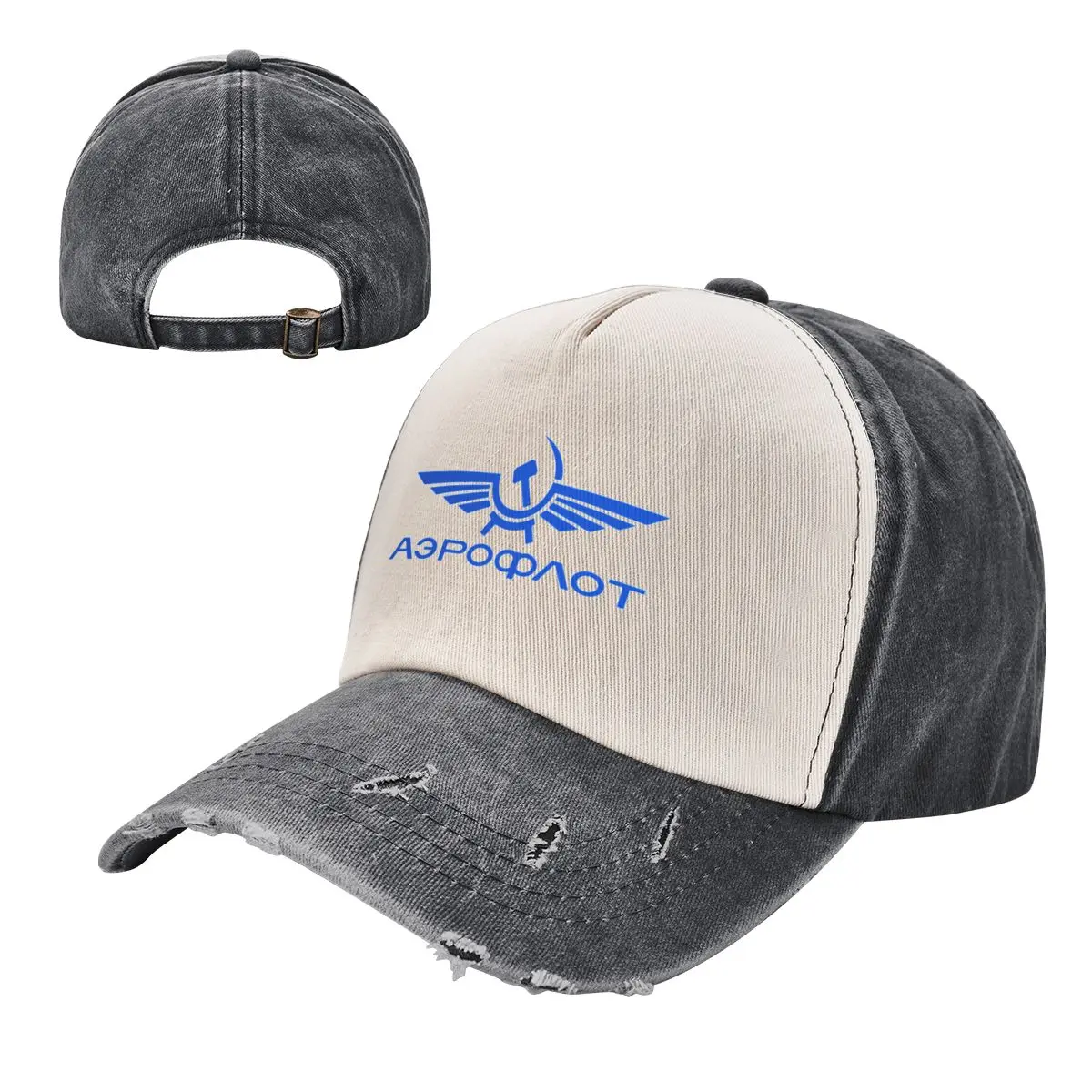 

Unisex Fashion Aeroflot Soviet Airlines Logo Washed Baseball Caps