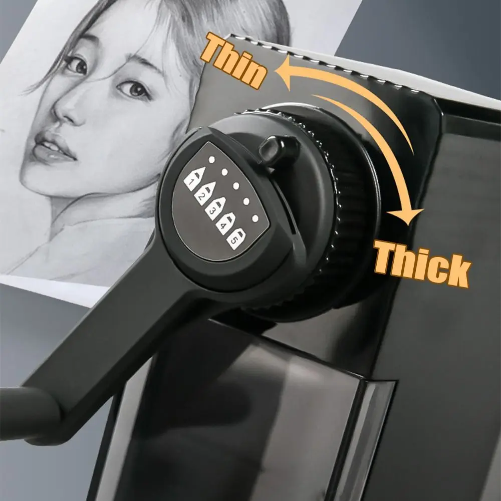 핸드 크랭크 수동 연필깎이 초박형 나선형 강철 블레이드 핸드 크랭크 연필깎이..