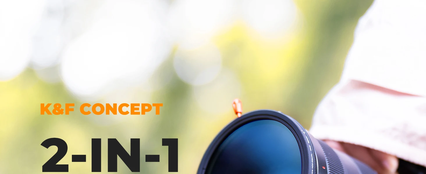 Description Picture 2 of itemK&F Concept 2in1 Variable ND2-ND32 Filter+CPL Circular Polarizing Filter 37-82mm Neutral Density Camera Lens Filter