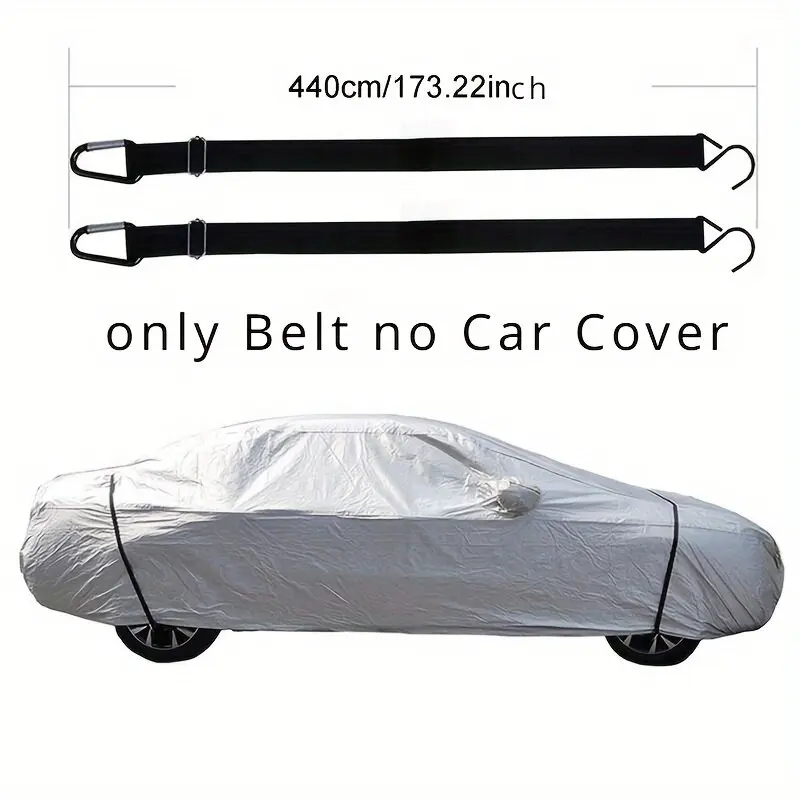 Heavy-Duty Windproof Car Cover Fixing Straps - 2-Pack