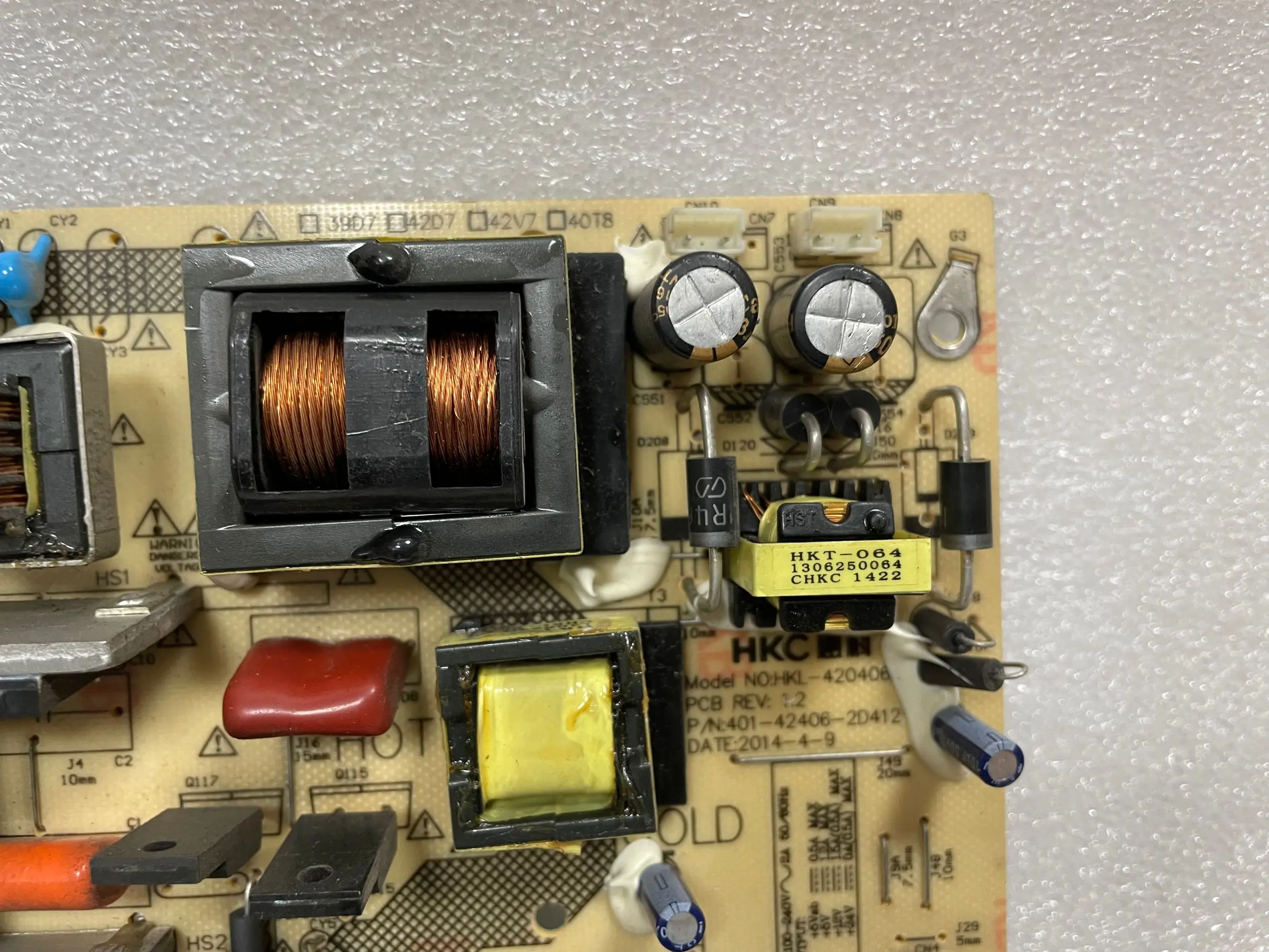 Original F42pa3900 L39d7 L42v7 Power Board Abastecimento Hkl420406 - Imagem 2