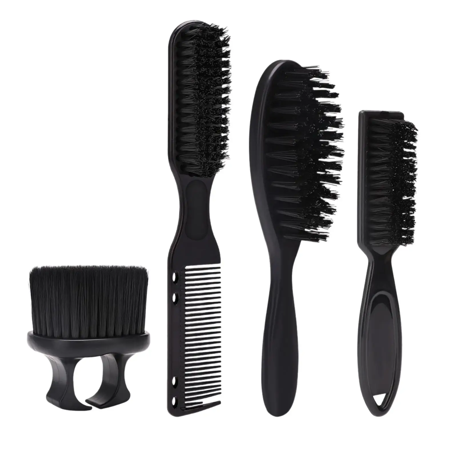 Barber Brush and Barber Comb Set Portable Reusable Hair Cutting Comb for Boyfriend Husband Father`s Day Gifts Salon Hair Cutting