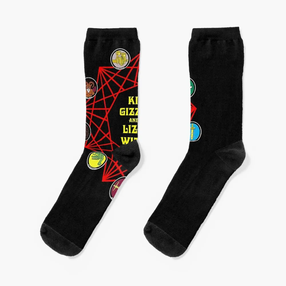 Cute Vintage King Gizzard And The Lizard Wizard Limited Edition Socks soccer sock Running socks Socks Male Women's