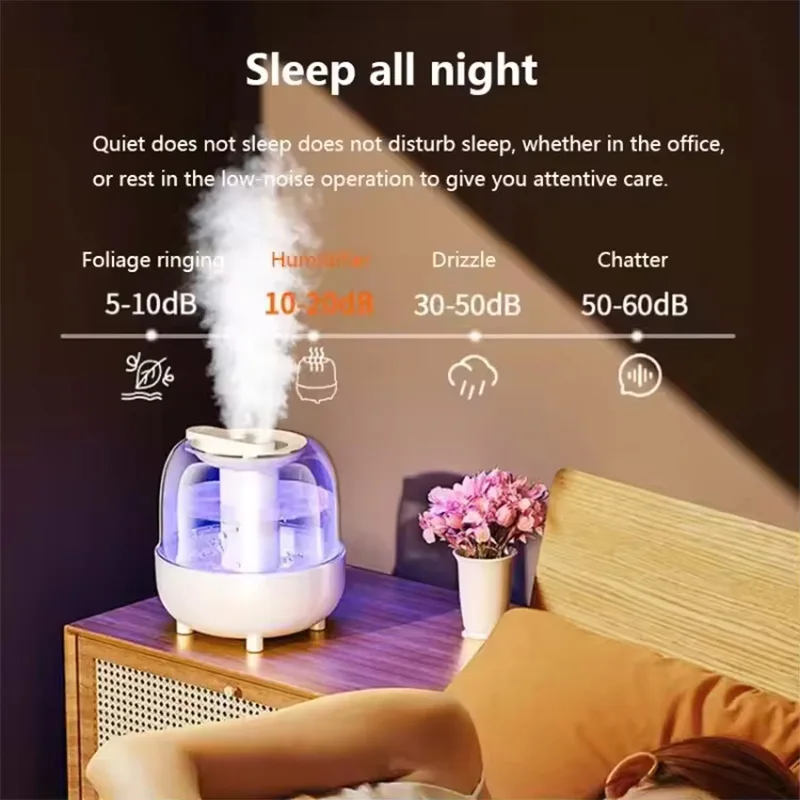 Large Capacity Quiet Aromatherapy Desktop Humidifier for Home Use Ideal for Bedroom and Office Air Conditioner Humidification