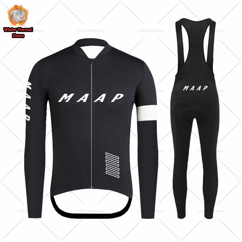 2022 Maap Winter Thermische Fleece Fietsen Jersey Set Nieuwe Fiets