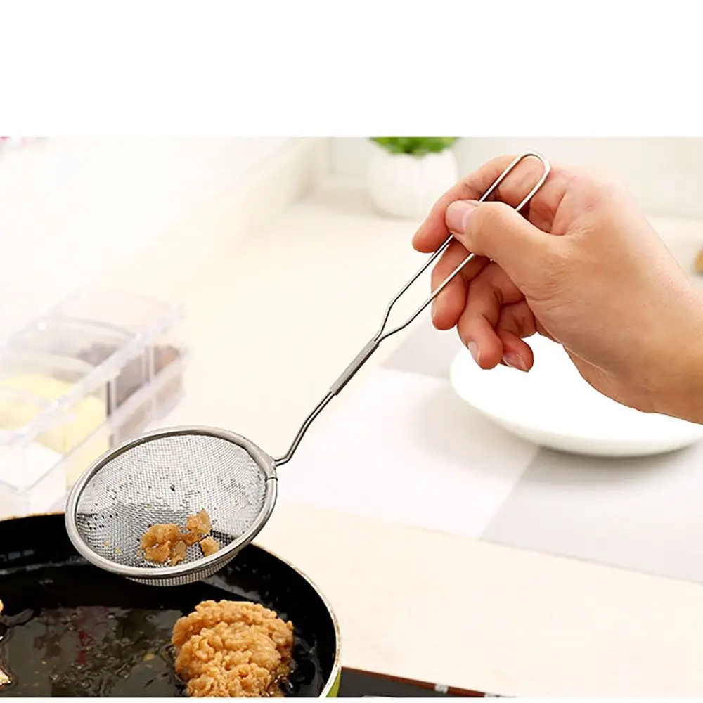 

Durable Material Colander Mesh Spoon Easy Clean Not Easy To Rust Filtration Skimmer Stainless Steel Fine Mesh Spoon Kitchen