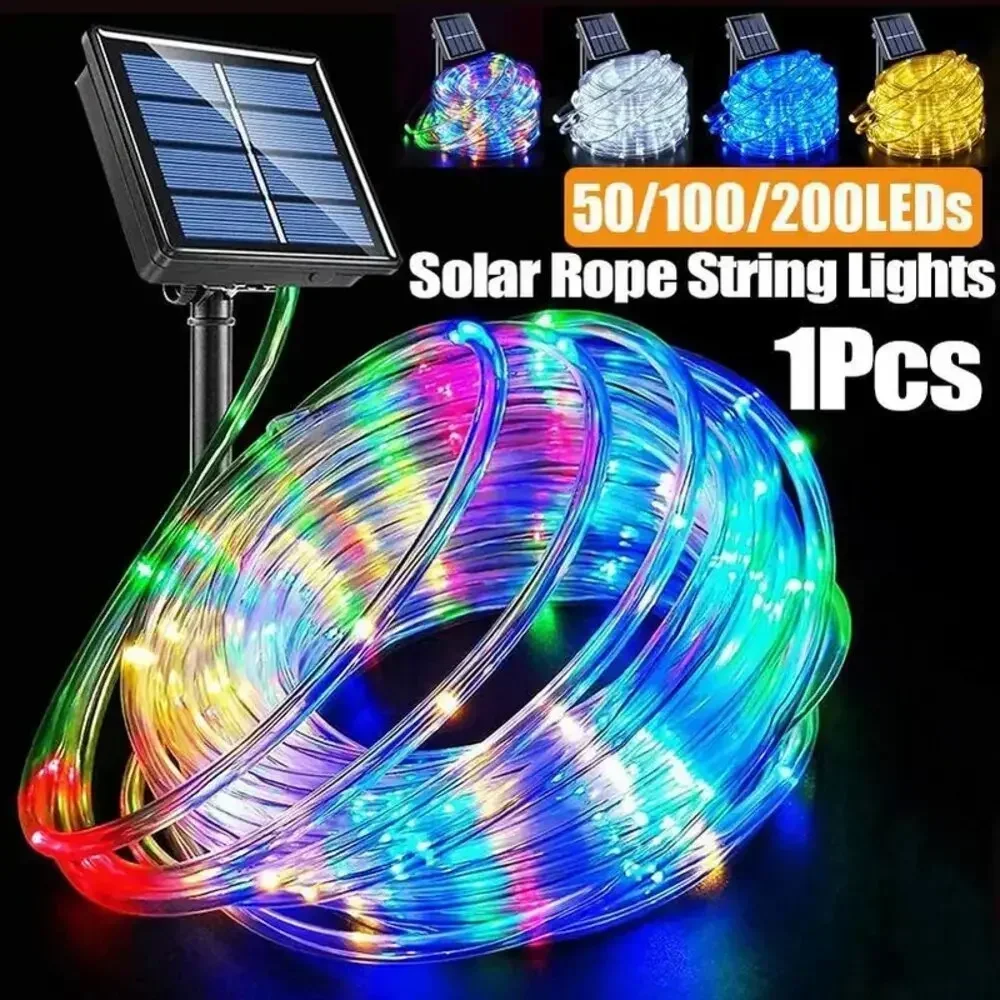 LED Fee Streifen Licht Outdoor Solar Rasen Lampe Garten Weihnachten Tag Hochzeit Party Dekoration Girlande Wasserdichte String Licht