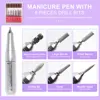 45000RPM Portable Rechargeable Nail Drill Machine Low Noise HDLCD Display Function Equipped With 6 Drill Bit Manicure Tools 2