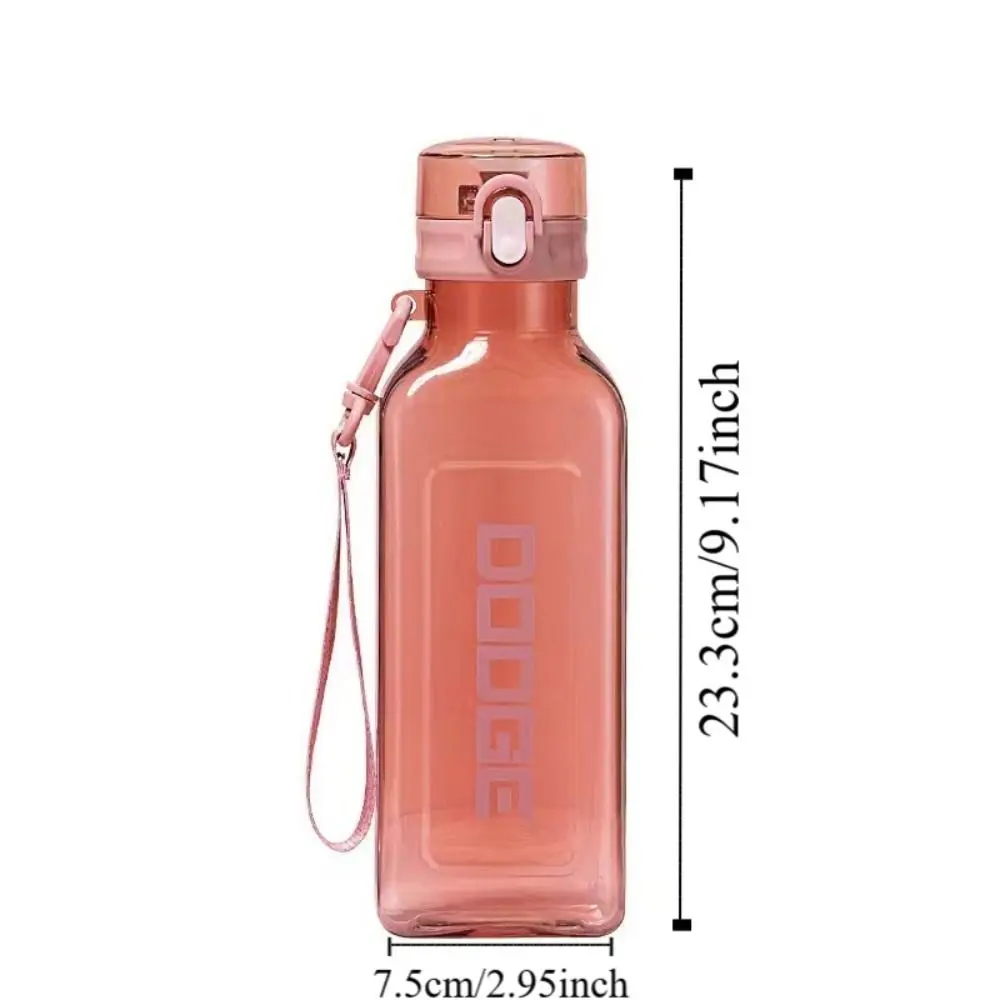 Leakproof Sports Water Cup 700ml Large Capacity Fitness Water Bottle Transparent Dustproof Fitness Drinking Bottle Running